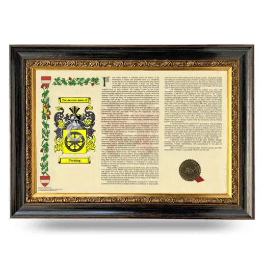 Persing Armorial Landscape Framed - Heirloom