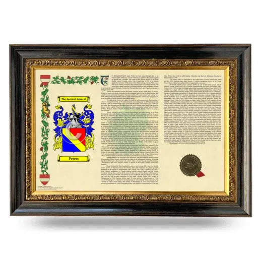 Peters Armorial Landscape Framed - Heirloom