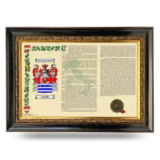 Petrello Armorial Landscape Framed - Heirloom