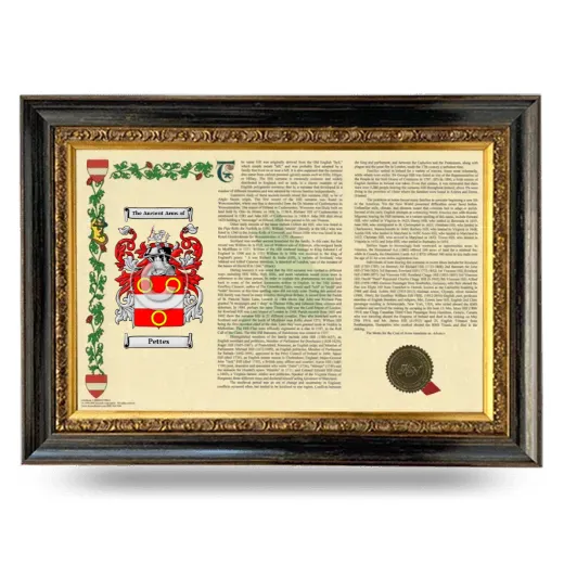 Pettes Armorial Landscape Framed - Heirloom