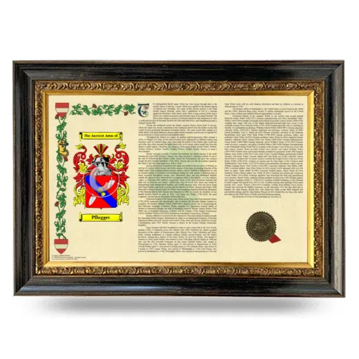 Pflugger Armorial Landscape Framed - Heirloom