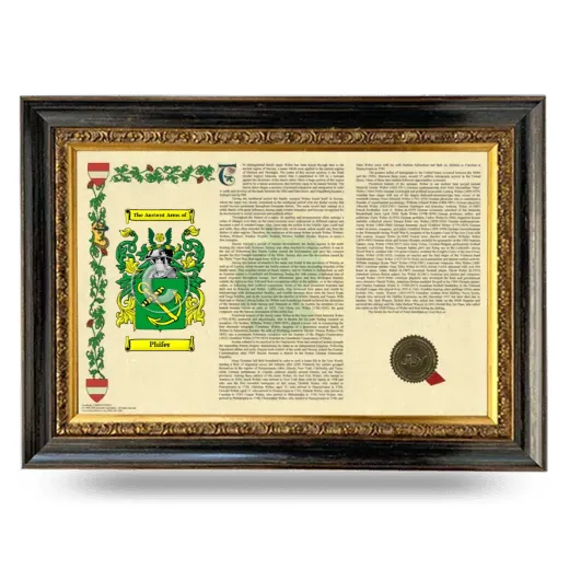 Phifer Armorial Landscape Framed - Heirloom