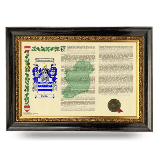 Philbin Armorial Landscape Framed - Heirloom