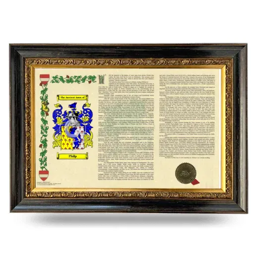 Philp Armorial Landscape Framed - Heirloom