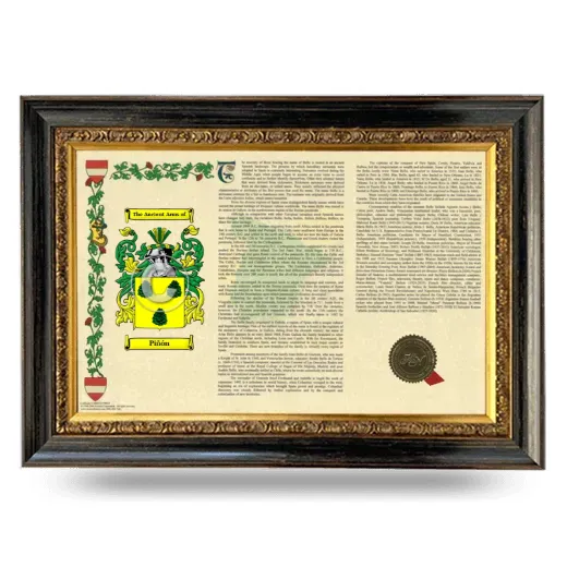 Piñón Armorial Landscape Framed - Heirloom