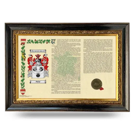 Piché Armorial Landscape Framed - Heirloom