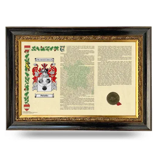 Pichelin Armorial Landscape Framed - Heirloom