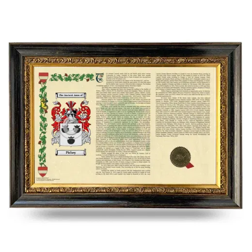 Pichey Armorial Landscape Framed - Heirloom