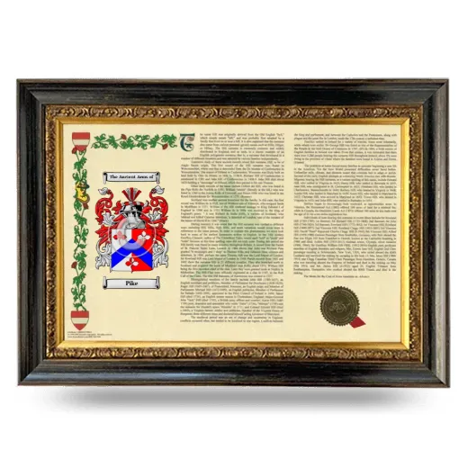 Pike Armorial Landscape Framed - Heirloom