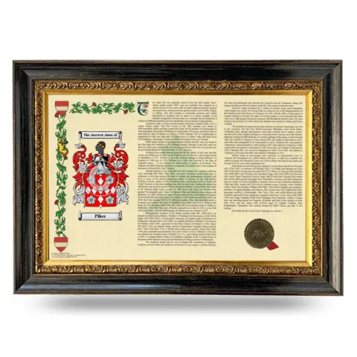 Piker Armorial Landscape Framed - Heirloom