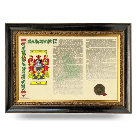 Pincok Armorial Landscape Framed - Heirloom