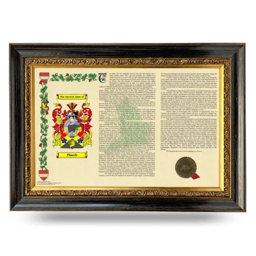 Pinech Armorial Landscape Framed - Heirloom