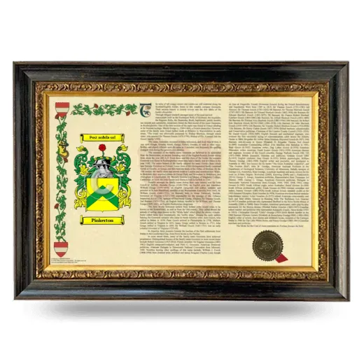 Pinkerton Armorial Landscape Framed - Heirloom