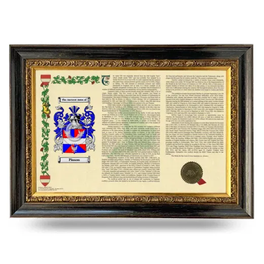 Pinson Armorial Landscape Framed - Heirloom