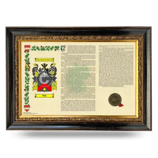 Pirk Armorial Landscape Framed - Heirloom