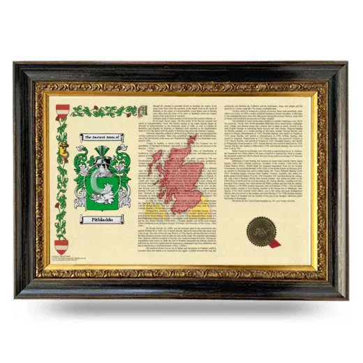 Pitbladdo Armorial Landscape Framed - Heirloom
