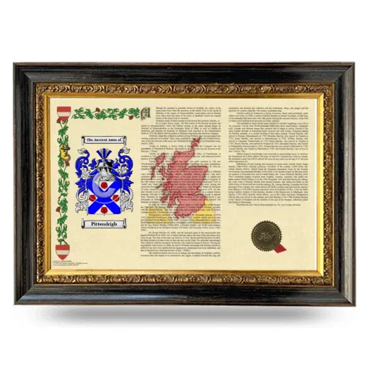 Pittendrigh Armorial Landscape Framed - Heirloom