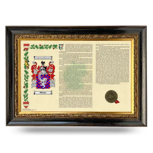 Pittner Armorial Landscape Framed - Heirloom