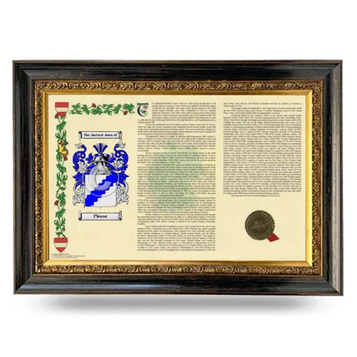 Please Armorial Landscape Framed - Heirloom