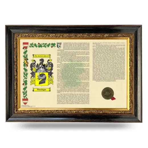 Plessinger Armorial Landscape Framed - Heirloom