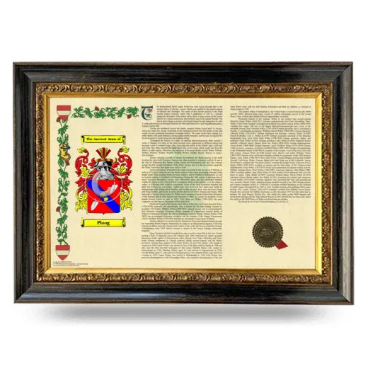 Ploog Armorial Landscape Framed - Heirloom