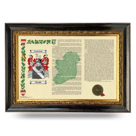 Plunkit Armorial Landscape Framed - Heirloom
