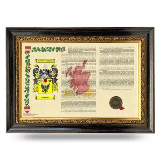Pointon Armorial Landscape Framed - Heirloom