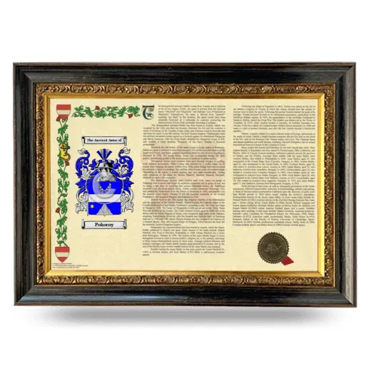 Pokorny Armorial Landscape Framed - Heirloom