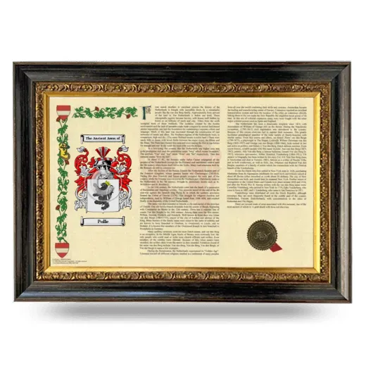 Polle Armorial Landscape Framed - Heirloom