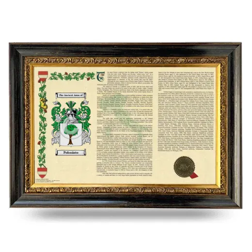 Poloniato Armorial Landscape Framed - Heirloom
