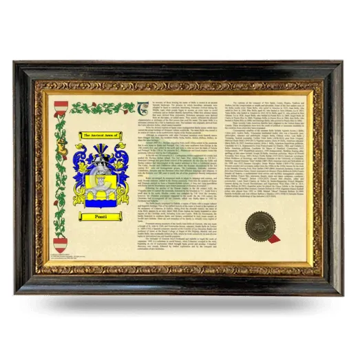 Ponti Armorial Landscape Framed - Heirloom