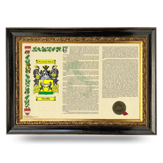 Porcellis Armorial Landscape Framed - Heirloom