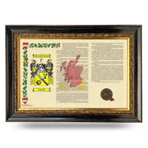 Porterfi Armorial Landscape Framed - Heirloom