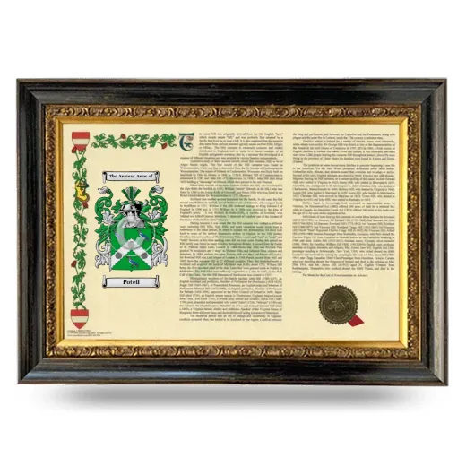 Potell Armorial Landscape Framed - Heirloom