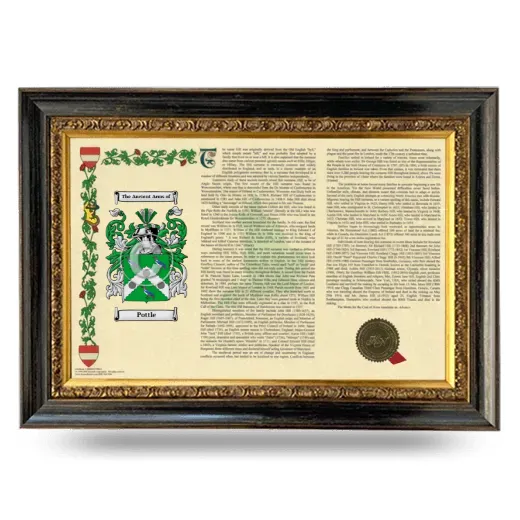 Pottle Armorial Landscape Framed - Heirloom