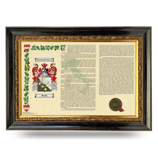 Prado Armorial Landscape Framed - Heirloom