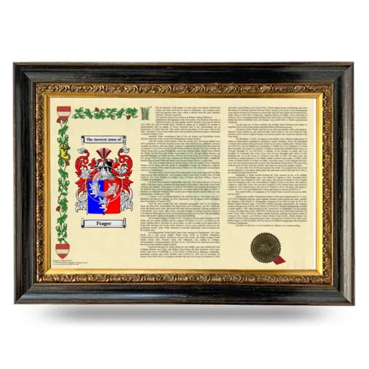 Prager Armorial Landscape Framed - Heirloom