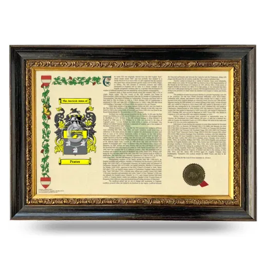 Prater Armorial Landscape Framed - Heirloom