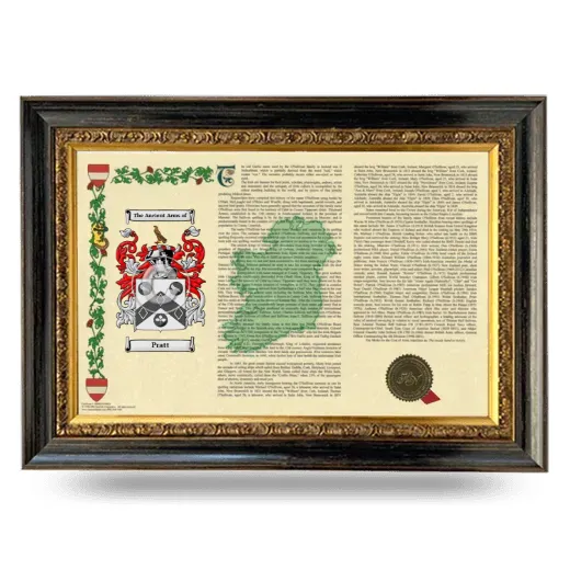 Pratt Armorial Landscape Framed - Heirloom