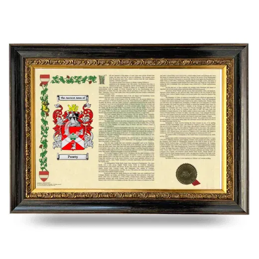 Preety Armorial Landscape Framed - Heirloom
