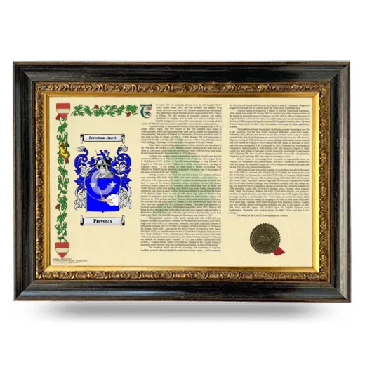 Prevosts Armorial Landscape Framed - Heirloom