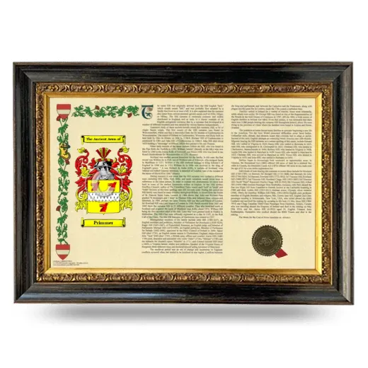 Primmer Armorial Landscape Framed - Heirloom