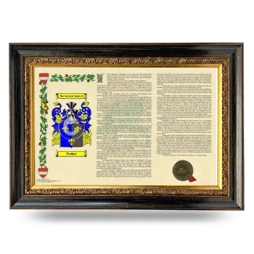 Probot Armorial Landscape Framed - Heirloom