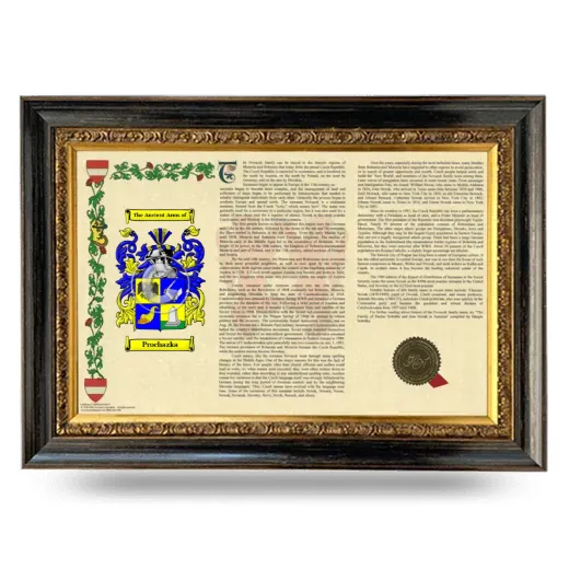 Prochazka Armorial Landscape Framed - Heirloom