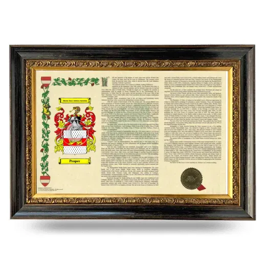 Proper Armorial Landscape Framed - Heirloom