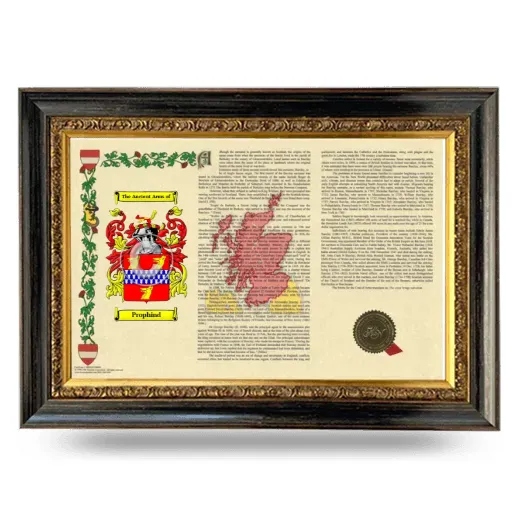 Prophind Armorial Landscape Framed - Heirloom
