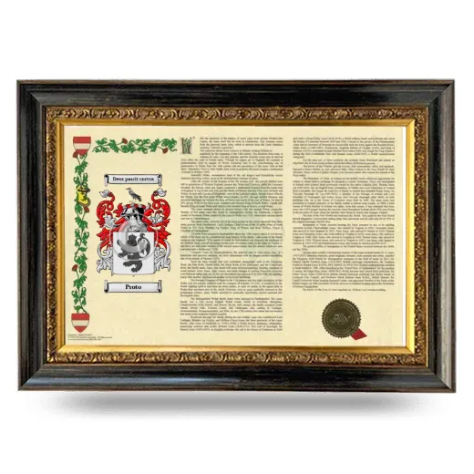 Proto Armorial Landscape Framed - Heirloom