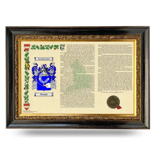 Provost Armorial Landscape Framed - Heirloom