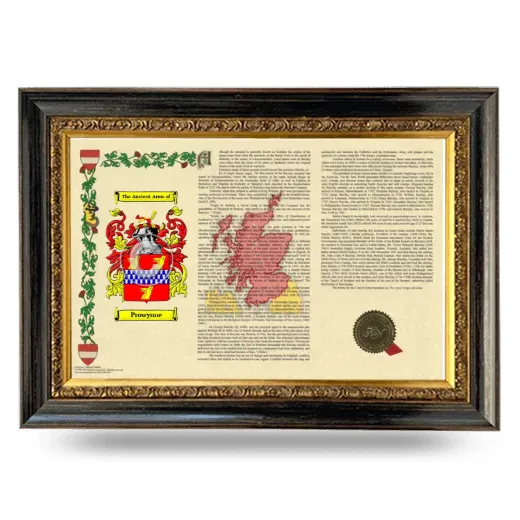Prowynne Armorial Landscape Framed - Heirloom