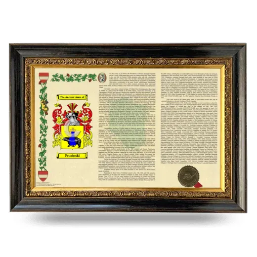 Prusinski Armorial Landscape Framed - Heirloom